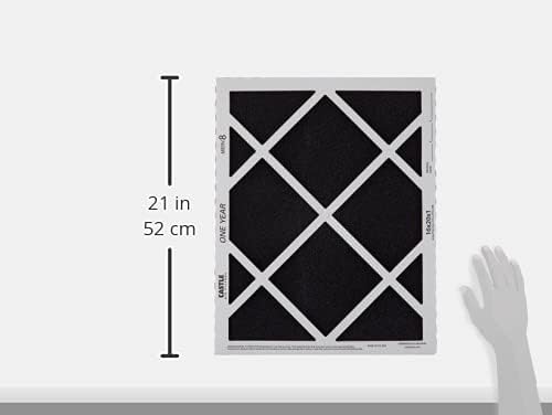 No Toil Castle, One-Year HVAC Furnace Filter, 16” x 20” x 1”, black