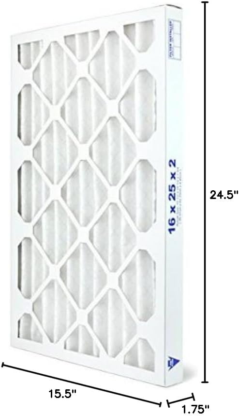 AIRX WICKED CLEAN AIR. 16x25x2 Air Filter MERV 13 Pleated HVAC AC Furnace Air Filter, Health 6-Pack, Made in the USA