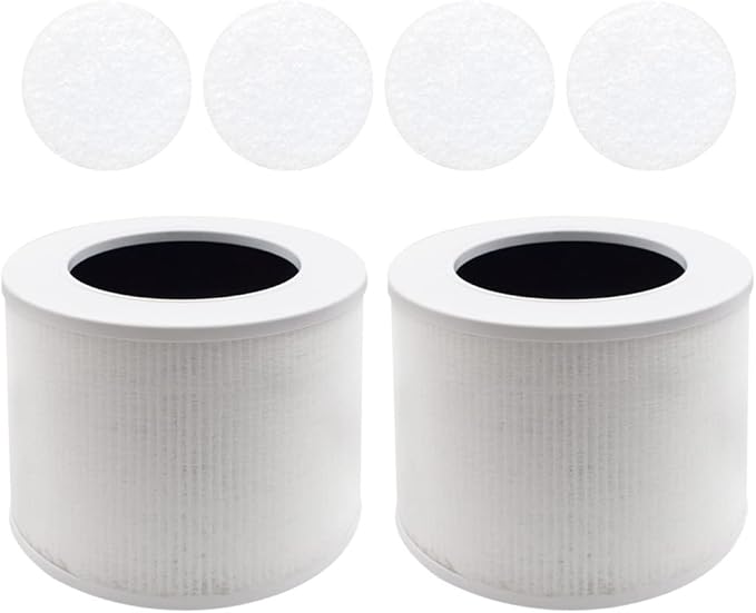 Air Purifier Replacement Filter Core Mini-RF Compatible with LEVOIT Air Purifier Core Mini (2 Filters+4 Aroma Pads)