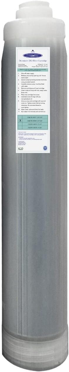 Ultra High Purity DI Resin Cartridge | 2-7/8" x 20" | Crystal Quest