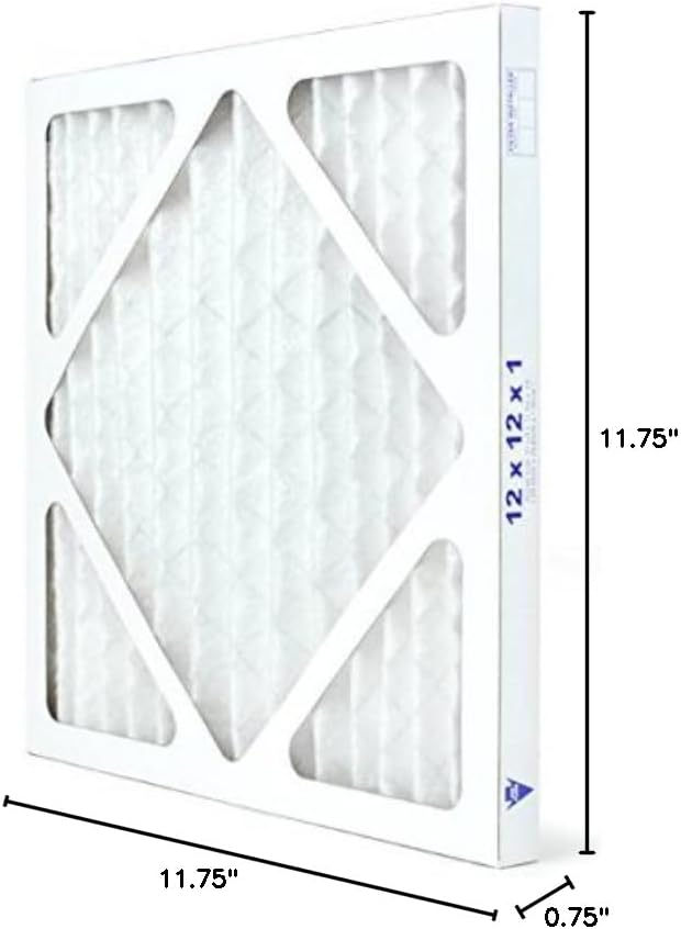 AIRX WICKED CLEAN AIR. 12x12x1 Air Filter MERV 13 Pleated HVAC AC Furnace Air Filter, Health 6-Pack, Made in the USA