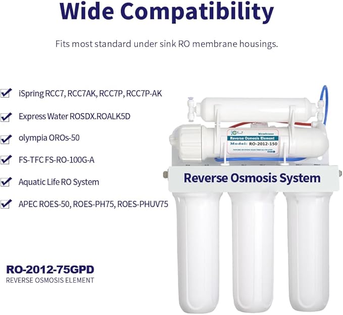 HUINING 1-3 Stage 10" Water Pre-Filter Set Replacement Water Filter Compatible With APEC RO Water Filter System Essence, Ultimate RO, ROES,Standard 10” RO Filter,Countertop 3-Stage water filter (2)