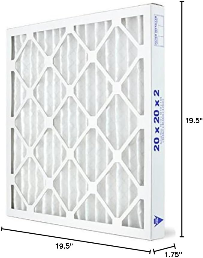 AIRX WICKED CLEAN AIR. 20x20x2 Air Filter MERV 13 Pleated HVAC AC Furnace Air Filter, Health 6-Pack, Made in the USA