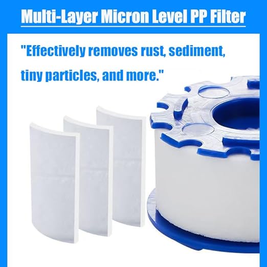 10Pcs Sink Water Filter Faucet Cartridges Replace Set, Universal 360 ° Rotating Kitchen Faucet Water Filter Replace Part