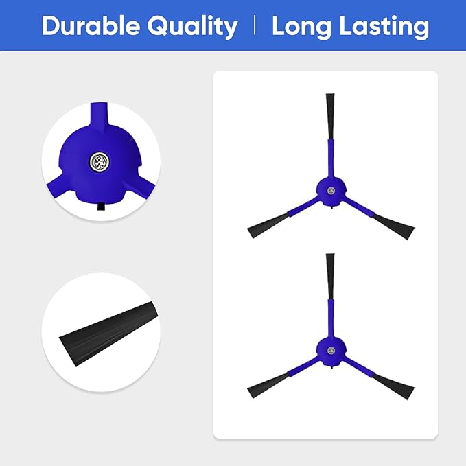 12-Pack X8 Replacement Parts for Eufy RoboVac X8 /X8 Hybrid β Includes 1 Main Brush, 2 Side Brushes, 4 Filters,4 Mop Pads & 1 Cleaning Brush (12 PCS Set)