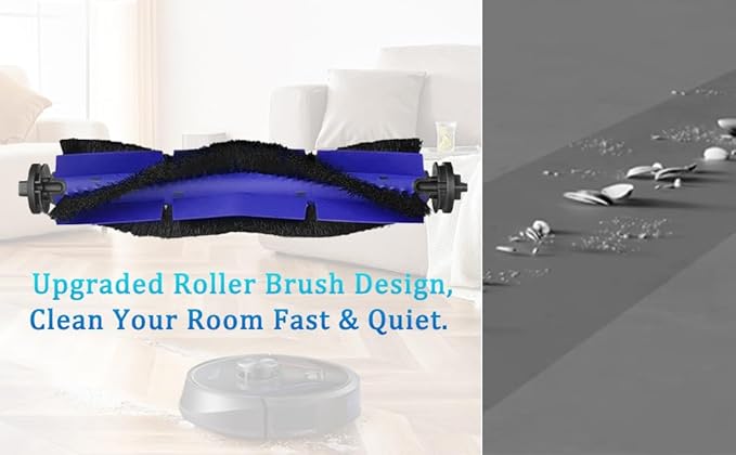 X8 Filters & Replacement Parts Kit for Eufy RoboVac X8 / X8 Hybrid – Washable & Reusable, 1 Roller Brush, 2 Side Brushes, 4 HEPA Filters – Compatible with Eufy X8 Robot Vacuum Cleaner