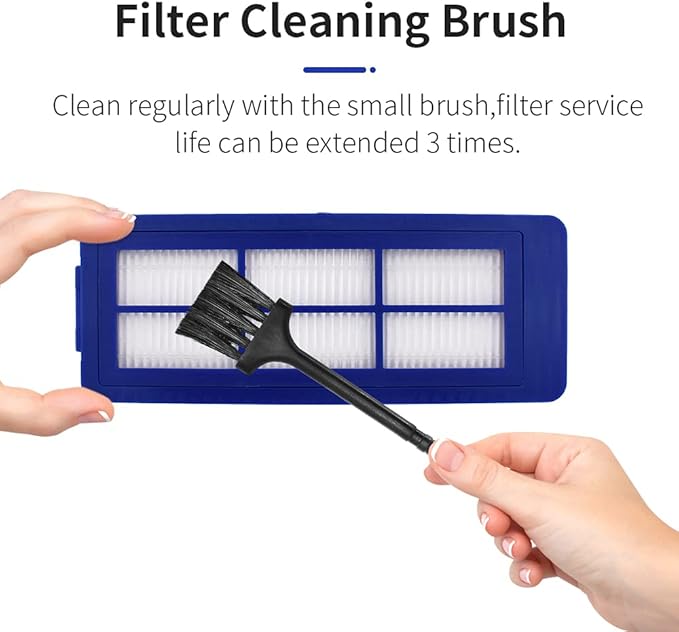 Neutop Replacement Filters Compatible with eufy Robovac 11S Max, 15C Max, G30, G30 Edge/Hybrid/Verge, G10, G20, Robot Vacuums Accessories with Cleaning Brush