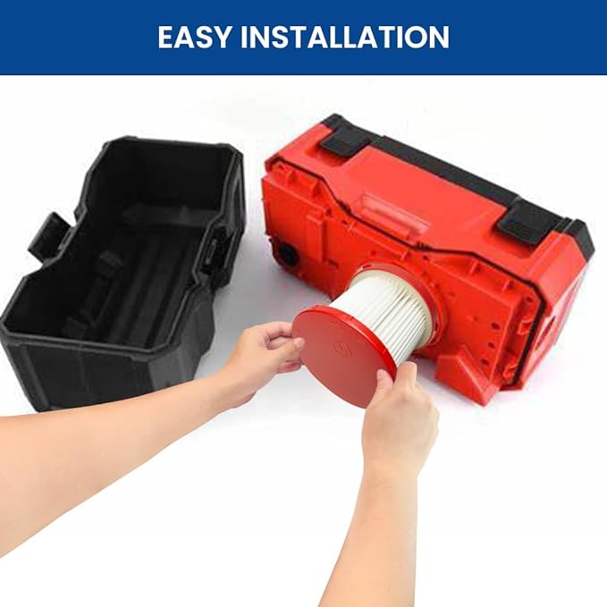 4 Pack 49-90-1900 Replacement HEPA Filter Compatible With Milwaukee Vacuum, Shop Vac Filter, M18 Cordless Wet Dry Vacuum 0780-20 0880-20