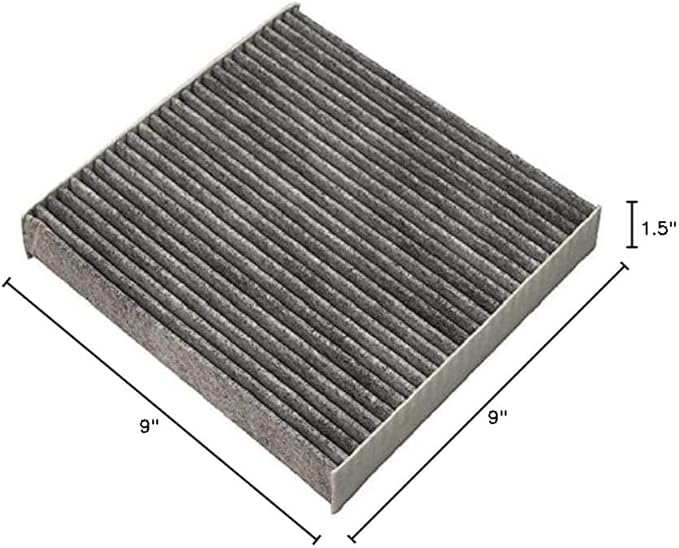 LifeSupplyUSA Replacement Premium Cabin Air Filter Replacement CP134 (CF10134) with Activated Carbon Washable/Reusable Compatible with Honda & Acura Vehicles