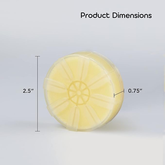 Barumi Vitamin C Filter Pluo Handheld Showerhead - Lemon Scent | 3-Pack, Pure Vitamin C, Moisturizes Skin and Hair, Removes Chlorine and Impurities from Tap Water, Filters Rust, Easy Installation