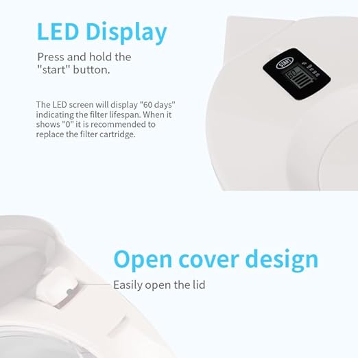 Alkaline Water Filter Pitcher, 3.2L/12 Cup, Digital Display, BPA Free, 4-Stage Filtration System