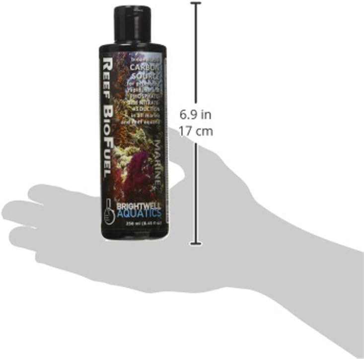 Brightwell Aquatics Reef BioFuel - Organic Carbon Supplement for Marine and Reef Aquariums, Aiding Bacterioplankton Growth That Promotes Rapid Phosphate and Nitrate Reduction, 250 ml