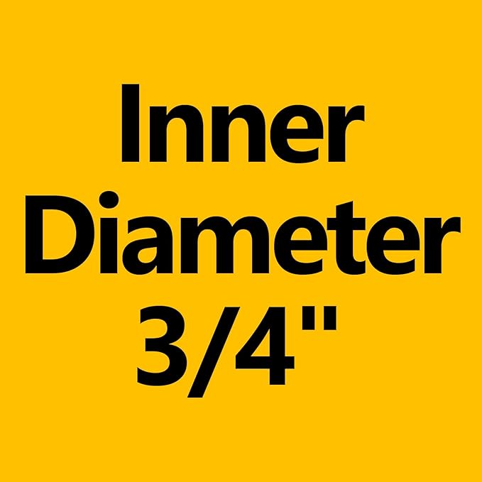 Garden Water Hose 75 ft x 3/4 in Heavy Duty, Flexible and Lightweight, Burst 600 psi, Kink-less Hybrid Rubber Pipe for Backyard, 3/4'' Brass Fittings, Orange