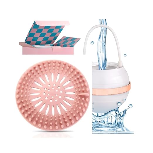 Bath Filter for Tub - Faucet Filter for Baby, 11- Stage Bathtub Water Filter for Tub Faucet, Reduce Contaminants for Healthier Skin and Hair, Softer Water, Spa, Experience, (Pink Drain Filter)