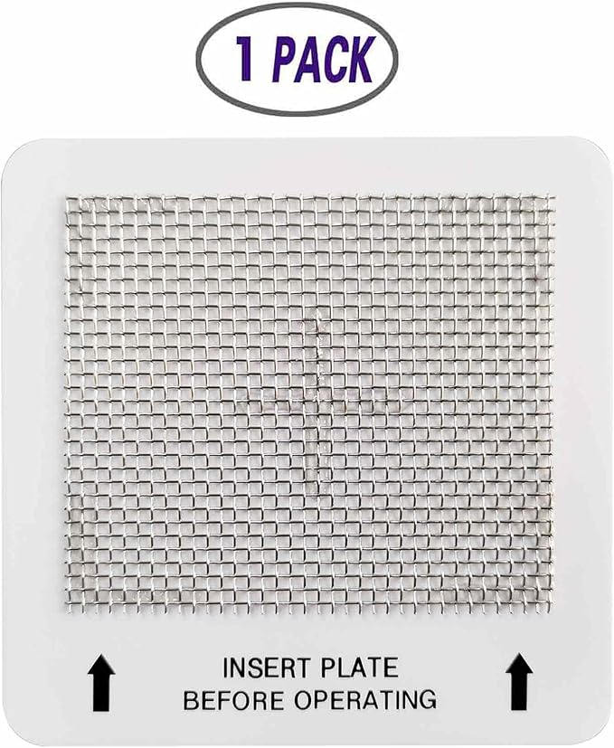 Universal Ceramic Ozone Plates for Generic Ozone Generators Washable Purification Air Purifier, 4.5" x 4.5" Inches Replacement Ozone Plates (1Pack)