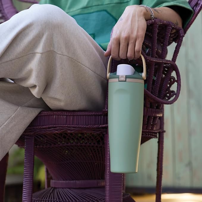 Owala FreeSip Sway - Stainless Steel - 40-oz. - Green (Eucalyptus)