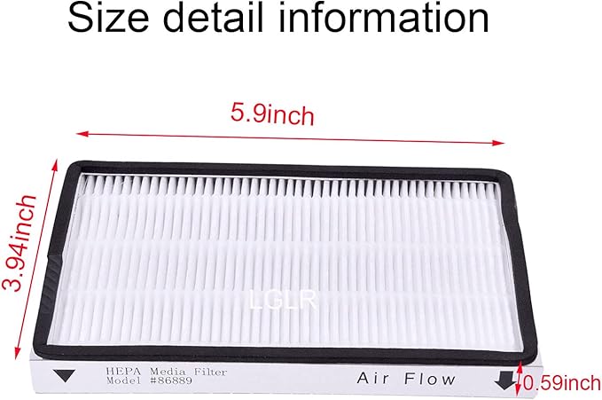 4 Pack Vacuum Cleaner HEPA Filter for Sears Kenmore EF-1, Part #86889, 20-86889,20-53295, KC38KCEN1000,Also for Panasonic(Part # MC-V199H)
