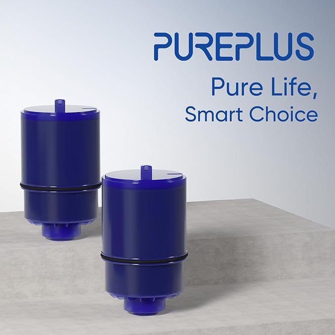 PUREPLUS Heavy Metal Reduction Faucet Filter Replacement, Compatible with PUR® Plus RF9999®, Removes Lead, Mercury, Chlorine, Fits FM-2500V, FM-3700, PFM350V, Advanced Faucet Mounts, 6 Pack