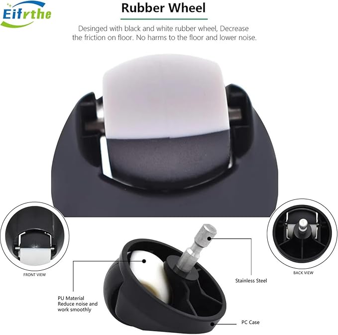 Replacement Parts accessories for Roomba i3 i3+ i4 i6 i6+ i7 i7+ i8 i8+/Plus E5 E6 E7 I,E &J Series Vacuum Cleaner,3 Set Roller Brushes 8 HEPA Filters 10 Side Brushes 1 caster wheel 10 vacuum bag