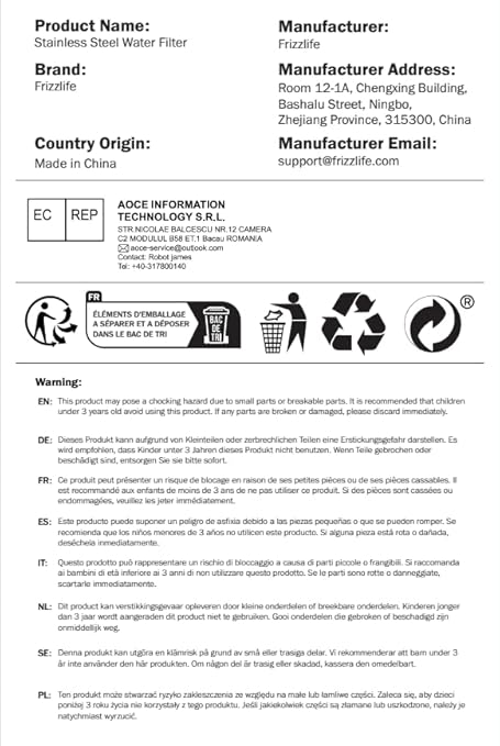 Frizzlife Reduces 99.9% Lead Gravity-fed Water Filter System, NSF/ANSI 42&372 Standards, 2.25G Countertop Water Filter Reduces Chlorine, Heavy Metals, with Activated Carbon Filter and Stand, G210-PRO
