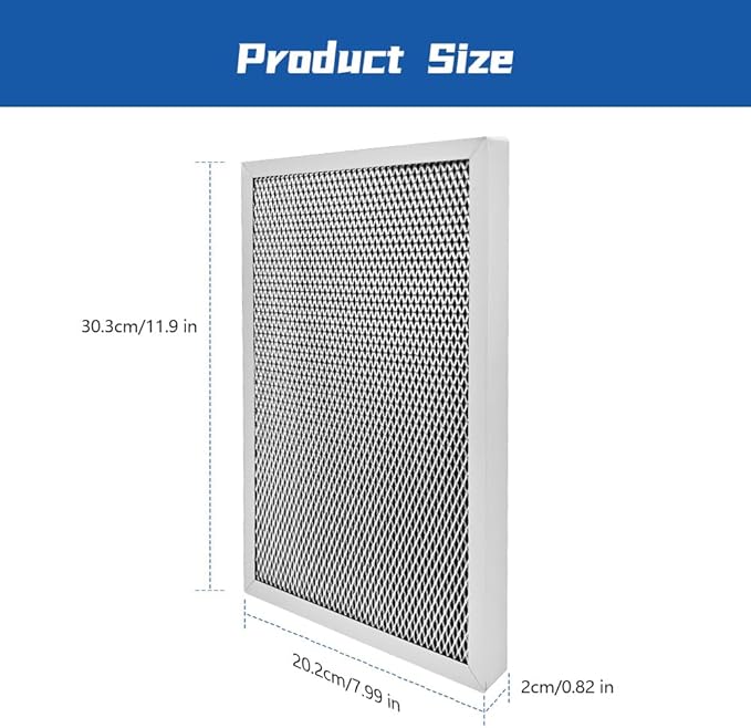5695 Dehumidifier Filter 2PC 12x8x1 Fit for Aprilaire 1820 1820Z E070 E070KZ E070KZM E070N E070T E070Z Washable MERV 8 Replacement