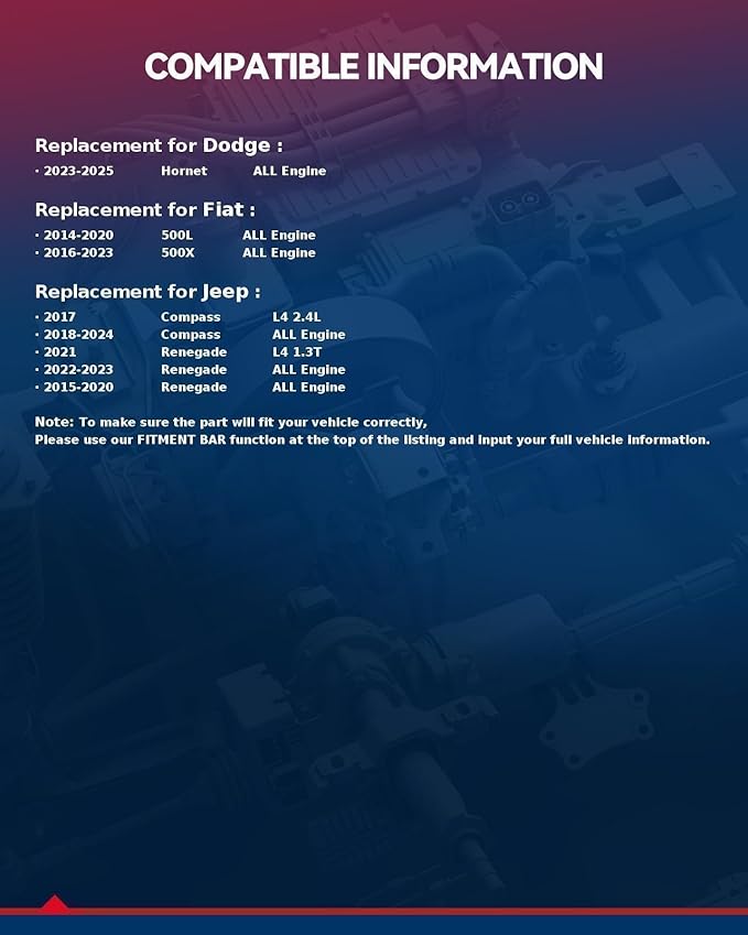 KAX Premiun Cabin Air Filter CF11810 Replacement for Compass 2017-2024, Renegade 2015-2023, Fiat 500X 2016-2023, Fiat 500L 2014-2020, Strong Adsorption w/Upgraded Activated Carbon