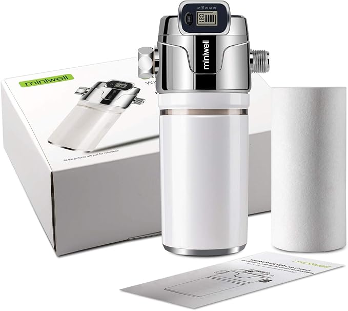 Miniwell Luxury Shower Filter L760-E101-2 Replaceable Cartridges-High output Purifier to remove Chlorine- Activated carbon for Healthy Skin & Smooth Hair & Hard Water-For Existing Shower Head