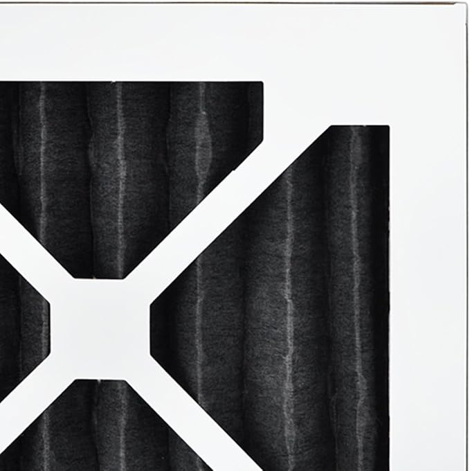 AIRX FILTERS WICKED CLEAN AIR. ODOR 20x25x1 MERV 8 Carbon Pleated Air Filter - Made in the USA - Box of 6