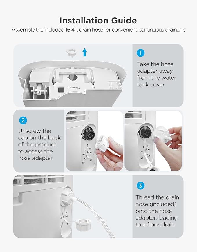 GoveeLife Dehumidifier with Pump for Home 4,500 Sq. Ft. 50 to Max 137 Pint, Drain Hose, Smart Dehumidifier for Basement with Humidity Control, Auto Shut Off/Defrost, 5 Modes, Bedroom, Bathroom, Garage