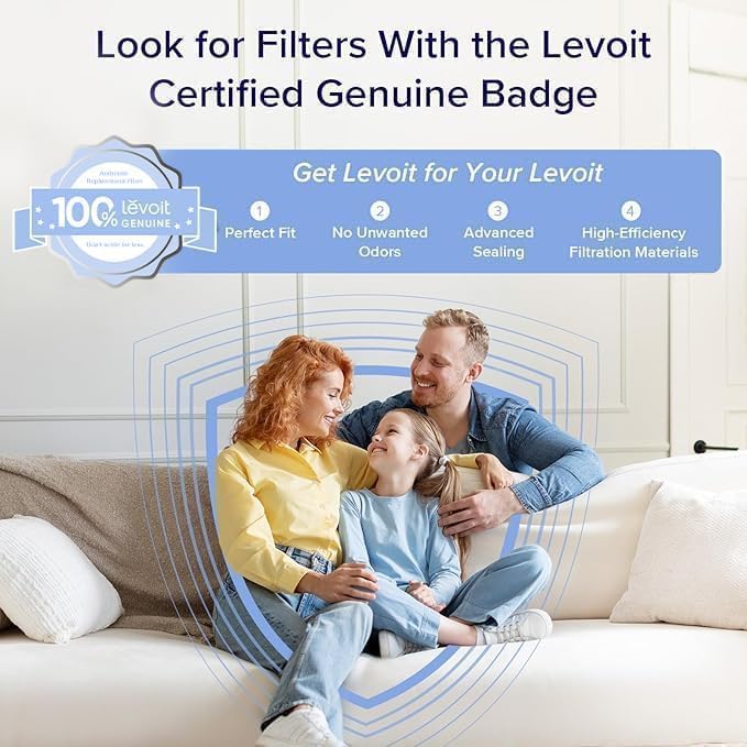 LEVOIT Genuine Core 300-P Replacement Filter, Core 300-RF Air Purifier Core300S Filters, Supports HEPA Sleep Mode, High-Efficiency Activated Carbon for Removal of Smoke, Odor, Allergens, Pollen,1 Pack