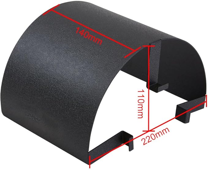 Kyostar Universal Steel Air Filter Heat Shield Cover Burning Air Intake Filter Cover for 2.5-3.5" Cone Filter (Black)