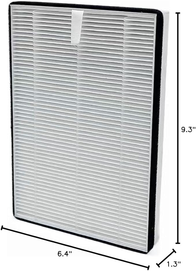 Replacement Filters Compatible with NUWAVE Oxypure Portable Air Purifier 47401 47402, Part # H5P3, H13 3-Stage Filtration High-efficiency Activated carbon,(4-hepa)
