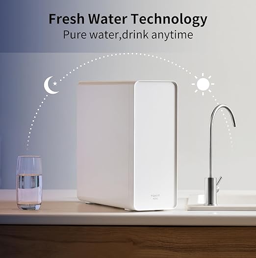 TOKIT U1 SE Reverse Osmosis System, Tankless Reverse Osmosis Water Filter, NSF/ANSI 58, Under Sink Water Filter RO System with Faucet,400 GPD 2:1 Pure to Drain,Reduces TDS