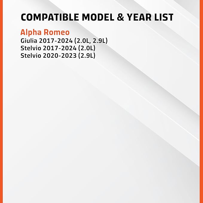 Cabin Air Filter Replacement - Pack of 1 - Made in USA - Compatible with 2017-2022 Alfa Romeo Giulia 2.0L, 2.9L and 2018-2022 Stelvio 2.0L, 2.9L - Replaces O.E. 68320112AA