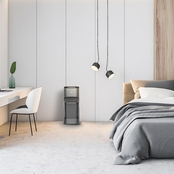 Perfect Aire Top Fill Humidifier for Bedroom, 2.8 Gallon Tank Floor Standing, Easy to Fill & Clean, Cool Mist Evaporative Humidifier for Home, Baby Nursery, Office Low Water Indicator, 24 Hr.