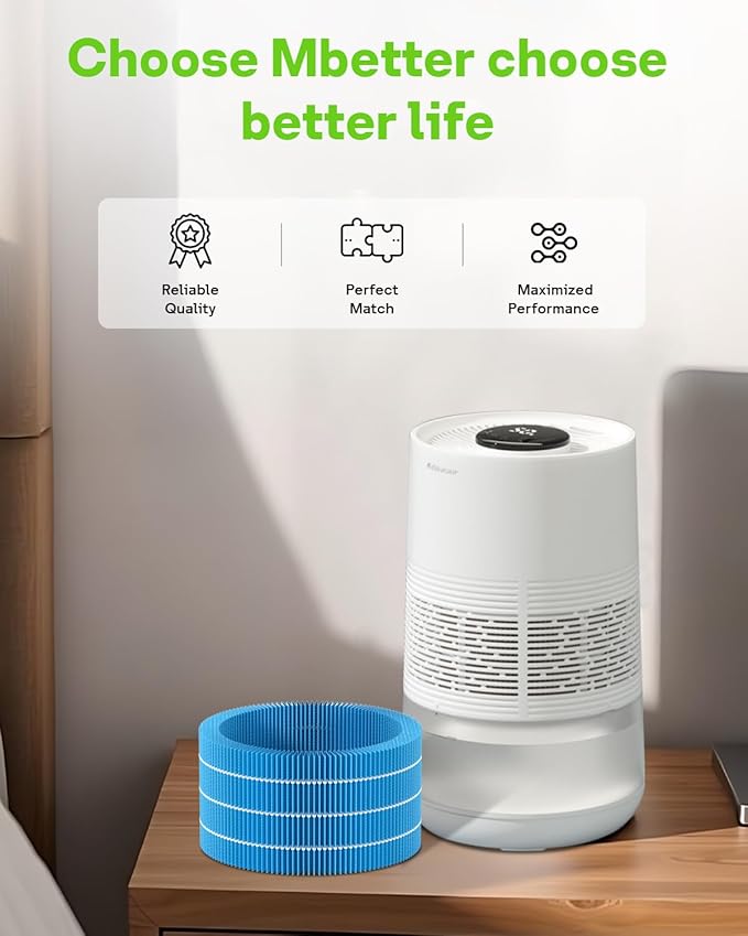 2 Pack H35i Humidifier Wick Replacement Filter Compatible with Blueair Smart Humidifier, Soothing Water Vapors Through Particle & Mineral Capture