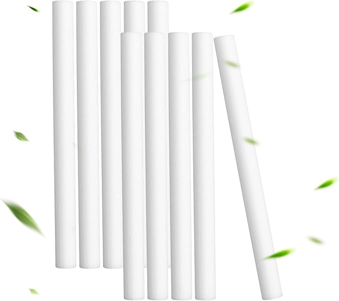 10 Pieces Humidifier Sticks Filter,Replacement Wick Humidifiers Filter Sticks, Humidifier Sticks Cotton Filter Refill Sticks Filter Replacement Parts for KARFUN 350ml Mini Humidifier