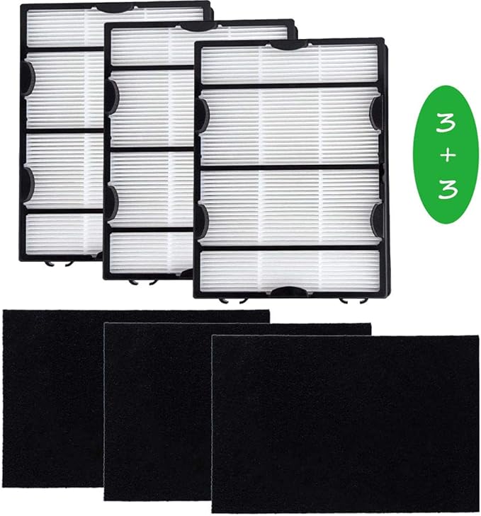 HAPF600 Filter for Holmes Air Purifier Filter B replace HAP726-U HAP1625 HAPF600D-U2 fits GE 106633 106643 106653 Models, Replacement Holmes HEPA Air Filter by TOPEMAI