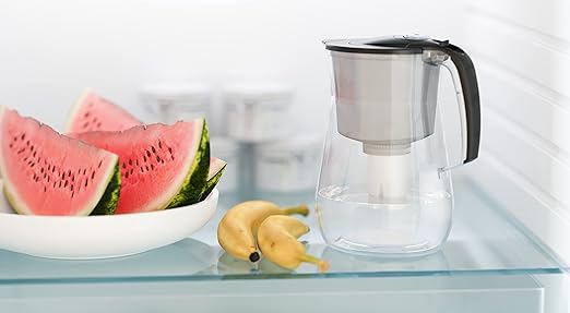 AQUAPHOR Water Filter Pitcher Opal 12 Cup with 1 X B15 Filter - 145 Gallons Long-Life (Black)