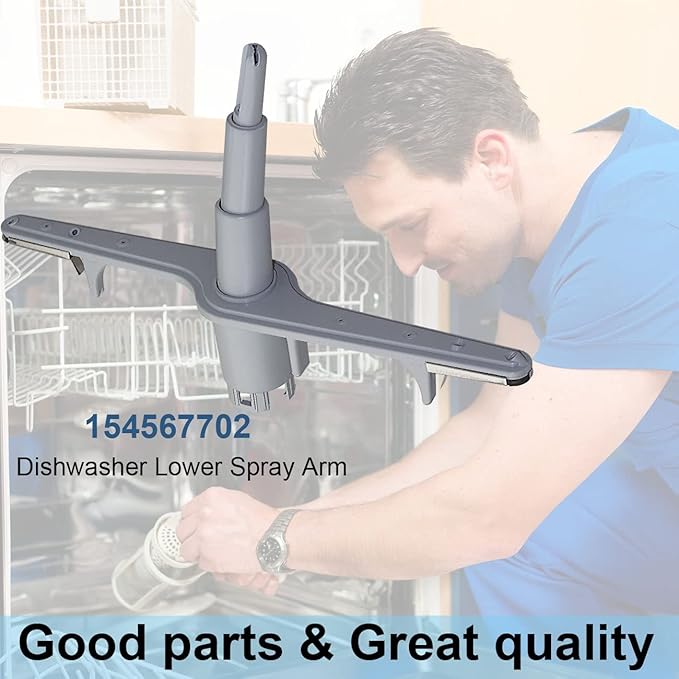 154567702 Dishwasher Lower Wash Arm Assembly for Kenmore Electrolux Dishwasher Bottom Lower Spray Arm 5304518927, AP6810011,154567701