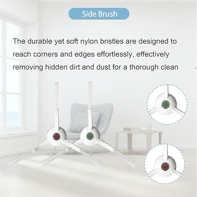 24 Pack Replacement Parts for ECOVACS Deebot T20 Omni / T20 Max / T20 Pro Robot Vacuum,Includes Main brushes, HEPA filter, Mop pad, Dust bag and Side brushes