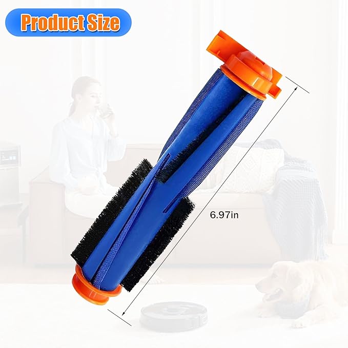 Replacement Parts for Shark AI AV2501S AV2501AE RV2502AE RV2520AOUS AV2510AOUS AV2511AE RV2610WA AV2610WA RV2310AE AV2310AE/RV2320S/UR2350AE Brush Roller Accessories Kit -2 Pack Main Roller Brush