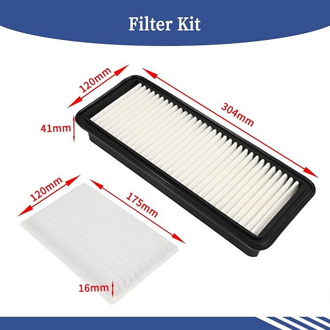 Filter Kit T1855-71600 Compatible with Kubota Tractor, Replace T185571600, PA30252, SC80067, SC 80067; 6A671-75090 014520-0804