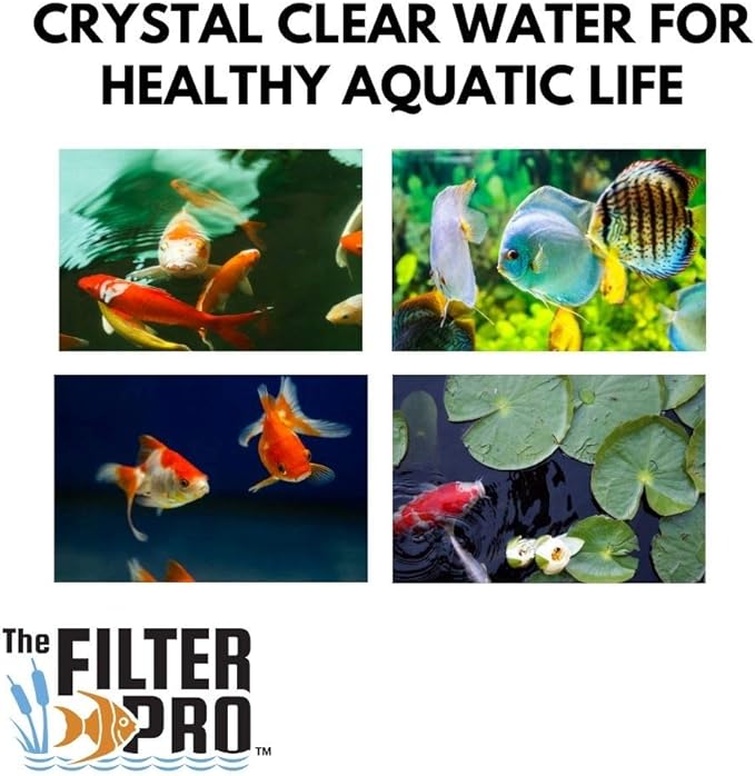 Black Coarse Filter Media, 1.25" Thick, 12" x 56" Roll, Perfect for Aquariums, Ponds or Water Gardens, Made in USA