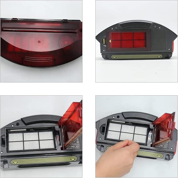 MZY LLC 12 Pack Hepa Filter Filters Replacement for iRobot Roomba 800 900 series 860 870 871 880 960 980 Vacuum Parts