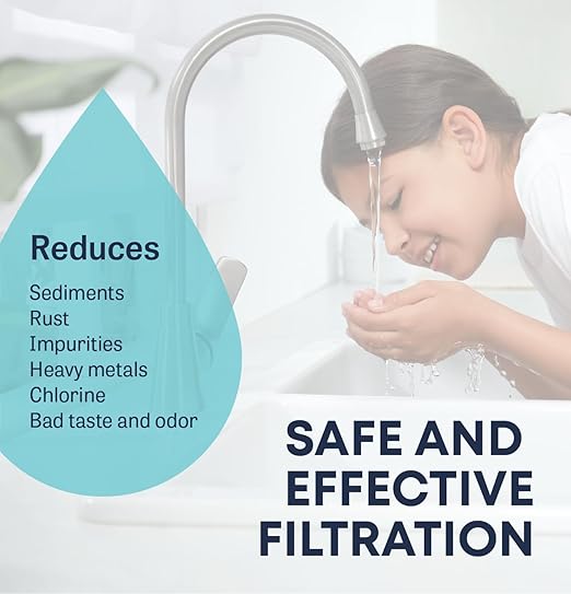 Mist Under Sink Water Filter, 20,000 Gallon, Reduces PFAS, PFOA/PFOS, Lead, Chlorine, Bad Taste & Odor, Under Counter Water Filter System, Direct Connect to Kitchen Faucet, NSF/ANSI 42 Certified