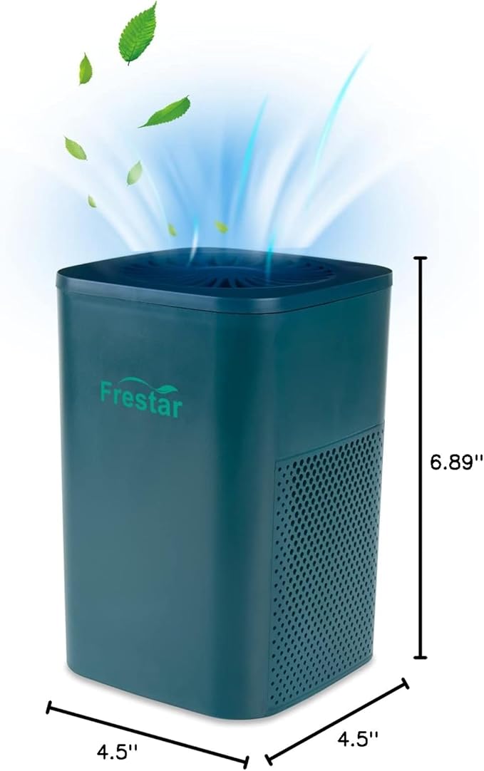 Desktop Air Purifier with HEPA Filter for Office Bedroom Bathroom, Small USB Air Purifiers, Super Quiet Powered by USB No Adapter(Green)