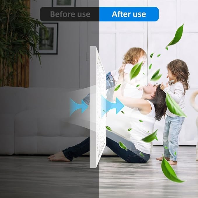 (6 Pack) 24x24x1 Furnace Air Filters, MPR 1900 & FPR 10, MERV 13 Pleated Air Filter (Actual Size: 23.75"x23.75"x0.75")