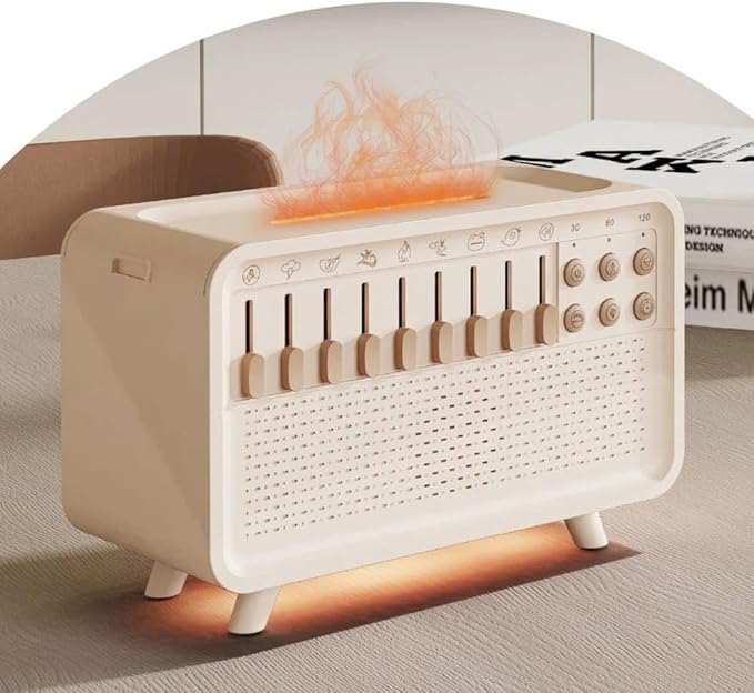 Humifall Noise Humidifier – Quiet Air Diffuser & Humidifier for Home, Office, Bedroom – Adjustable Mist, LED Lights, Whisper-Quiet Operation – Ideal for Sleep & Relaxation