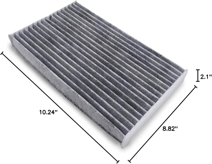 RUITO Cabin Air Filter includes Activated Carbon, Compatible with 2009-14 Nissan Cube, 2011-17 Juke, 2011-24 Leaf, 2013-19 Sentra, Replacement for CF11177, 27277-3DF0A, 27891-1FC0A, 27891-1FD0A